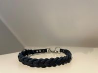 Halsband Scherenkarabiner dklblau